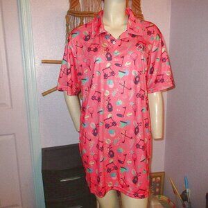 Gashouse Golf Breakin 90's Polo Shirt Mens Size XL Classic Performance Stretch